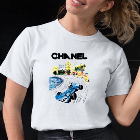 chanel f1 shitt|chanel's formula 1 shirts.